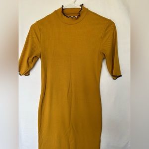 Urban Outfitters Tshirt Dress Mustard Color Size Small
